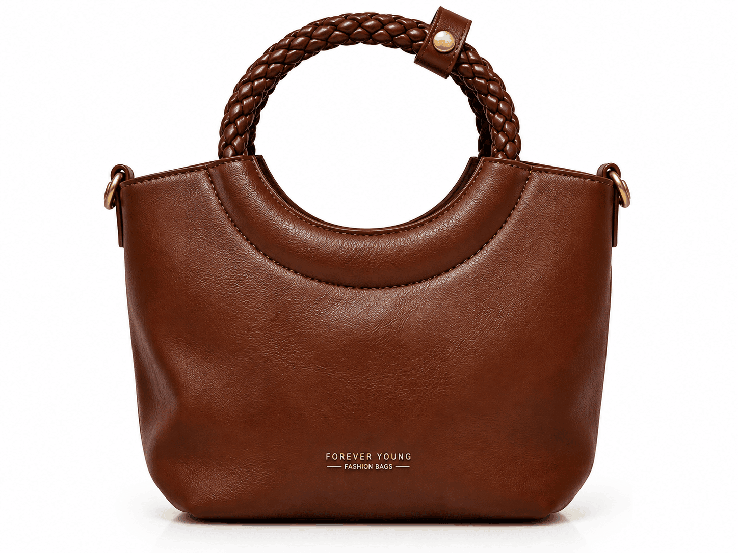 ELDuxe Forever Young Braided Handle Shoulder Bag