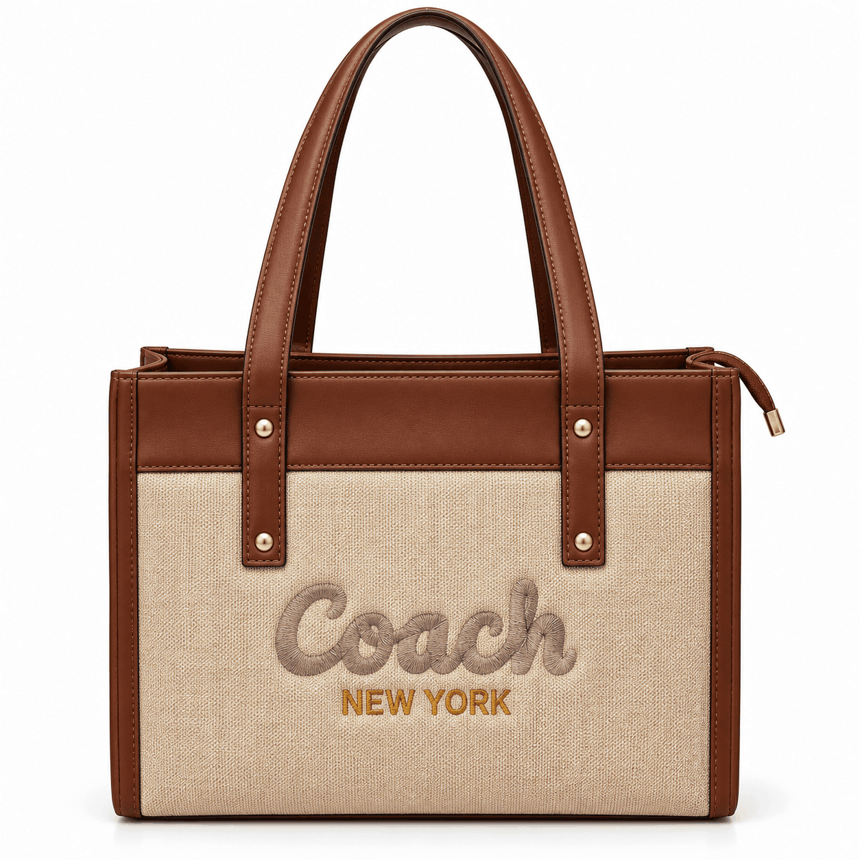 ELDuxe Manhattan Contrast Canvas Tote Bag