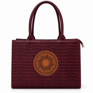 ELDuxe Heritage Mandala Textured Tote Bag